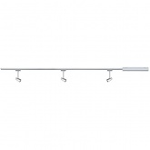 Готовый комплект шинопровода Paulmann URail Barelli max. 3x10W GU10 1,2m хром матовый/хром