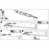 Готовый комплект шинопровода Paulmann URail Cover max. 3x10W GU10 1,2m хром матовый/хром