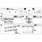 Готовый комплект шинопровода Paulmann URail Cover max. 3x10W GU10 1,2m хром матовый/хром