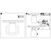 Светильник Paulmann Safira 5,2W 2700K 350Lm для шинопровода URail Хром/Прозрачный/Сатин