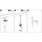 Подвесной светильник Basic 5,5W 2700K 470Lm Е27 для шинопровода URail хром матовый