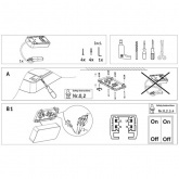 Питание двухфазного шинопровода Paulmann VariLine с проводом 1м max. 2x2000W 230V Pro Rail мат/алюм