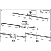 Коннектор Paulmann для двухфазного шинопровода VariLine max. 2x2000W 230V Pro Rail матовый алюминий