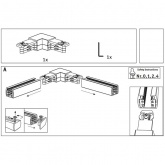 Коннектор Paulmann угловой для двухфазного шинопровода VariLine max. 2x2000W 230V Pro Rail мат/алюм