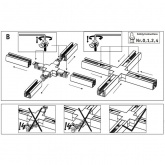 Коннектор Paulmann Х-образный для двухфазного шинопровода VariLine max. 2x2000W 230V Pro Rail