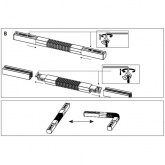 Коннектор Paulmann гибкий для двухфазного шинопровода VariLine 150mm max. 2x2000W 230V Pro Rail