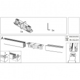 Изолятор Paulmann для двухфазного шинопровода VariLine Pro Rail матовый алюминий