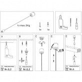 Подвес Paulmann для двухфазного шинопровода VariLine max. 2m Pro Rail матовый алюминий