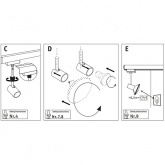 Светильник Paulmann ANDANTE для двухфазного шинопровода VariLine max. 75W 230V GU10 Pro Rail мат/алю