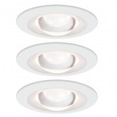 Светильник встраиваемый Paulmann Prem EBL Name starr dim LED 3x6,8W Матовый белый