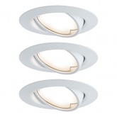 Светильник встраиваемый Paulmann комплект Base Coin LED 3x5W Матовый белый