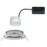 Светильник встраиваемый Paulmann Nova Coin LED 1x6,5W Матовое железо