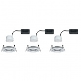 Светильник встраиваемый Paulmann Nova Coin LED 3x6,5W Матовый алюминий