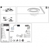 Светильник встраиваемый Paulmann комплект Nova Coin rd starr LED 3x6,5W Матовое железо