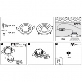 Светильник встраиваемый Paulmann комплект Nova Coin rd starr LED 3x6,5W Матовое железо