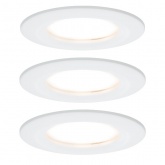 Светильник встраиваемый Paulmann комплект Nova Coin rd starr LED 3x6,5W Матовый белый