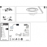Светильник встраиваемый Paulmann комплект Nova Coin LED 3x6,5W Матовый алюминий