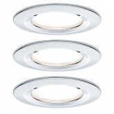 Светильник встраиваемый Paulmann комплект Nova Coin LED 3x6,5W Хром
