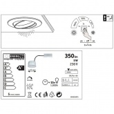 Светильник встраиваемый Paulmann комплект Base Coin LED 3 stepDIM 3x5W Матовое железо (100%/50%/25%)