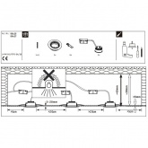 Светильник встраиваемый Paulmann комплект Base Coin LED 3 stepDIM 3x5W Матовое железо (100%/50%/25%)