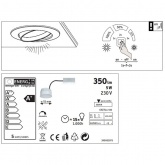 Светильник встраиваемый Paulmann комплект Base Coin LED 3 step DIM 3x5W Белый (100%/50%/25%/off)