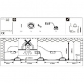 Светильник встраиваемый Paulmann комплект Base Coin LED 3 step DIM 3x5W Белый (100%/50%/25%/off)