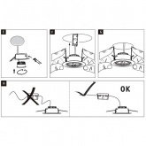 Светильник встраиваемый Paulmann комплект Base Coin LED 3 step DIM 3x5W Белый (100%/50%/25%/off)