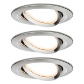 Светильник встраиваемый Paulmann комплект Nova Coin 3 step DIM LED 3x6.5W (100%/50%/25%/off)