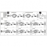 Светильник встраиваемый Paulmann комплект Nova Coin 3 step DIM LED 3x6.5W (100%/50%/25%/off)