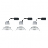 Светильник встраиваемый Paulmann комплект Nova Coin 3 step DIM LED 3x6.5W (100%/50%/25%/off)