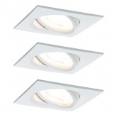 Светильник встраиваемый Paulmann комплект Nova Coin 3 step DIM LED 3x6.5W (100%/50%/25%/off)