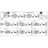 Светильник встраиваемый Paulmann комплект Nova Coin 3 step DIM LED 3x6.5W (100%/50%/25%/off)