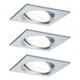 Светильник встраиваемый Paulmann комплект Nova Coin 3 step DIM LED 3x6.5W (100%/50%/25%/off)