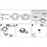 Светильник встраиваемый Paulmann Nova Coin 3 step DIM LED 1x6.5W (100%/50%/25%/off)