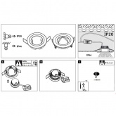 Светильник встраиваемый Paulmann комплект Nova Coin 3 step DIM LED 3x6.5W (100%/50%/25%/off)