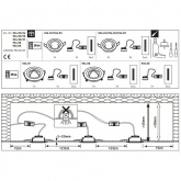 Светильник встраиваемый Paulmann комплект Nova Coin 3 step DIM LED 3x6.5W (100%/50%/25%/off)