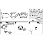 Светильник встраиваемый Paulmann Nova Coin 3 step DIM LED 3x6.5W (100%/50%/25%/off)