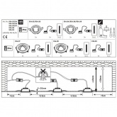 Светильник встраиваемый Paulmann Nova Coin 3 step DIM LED 3x6.5W (100%/50%/25%/off)