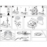 Светильник встраиваемый Paulmann комплект Nova LED 3x6.5W GU10 Матовый алюминий