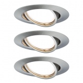 Светильник встраиваемый Paulmann комплект Base LED 3 step DIM 3x5W Матовое железо (100%/50%/25%/off)