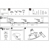 Светильник встраиваемый Paulmann комплект Base LED 3 step DIM 3x5W Матовое железо (100%/50%/25%/off)