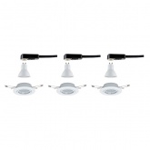 Светильник встраиваемый Paulmann комплект Base LED 3 step DIM 3x5W Матовый белый (100%/50%/25%/off)