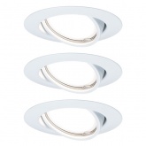 Светильник встраиваемый Paulmann комплект Base LED 3 step DIM 3x5W Матовый белый (100%/50%/25%/off)