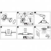 Светильник встраиваемый Paulmann комплект Base LED 3 step DIM 3x5W Матовый белый (100%/50%/25%/off)