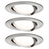 Светильник встраиваемый Paulmann комплект Nova 3 step DIM 3x6,5W Матовое железо (100%/50%/25%/off)