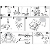 Светильник встраиваемый Paulmann комплект Nova 3 step DIM 3x6,5W Матовое железо (100%/50%/25%/off)