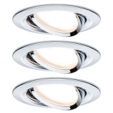 Светильник встраиваемый Paulmann комплект Nova 3 step DIM 3x6,5W Хром (100%/50%/25%/off)