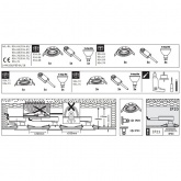Светильник встраиваемый Paulmann комплект Nova 3 step DIM 3x6,5W Хром (100%/50%/25%/off)