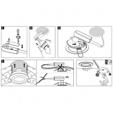 Светильник встраиваемый Paulmann Nova IP44 3 step DIM 1x6,5W Матовое железо (100%/50%/25%/off)