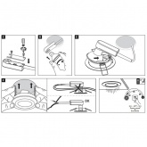 Светильник встраиваемый Paulmann комплект Nova IP44 3 step DIM 3x6,5W Матовое железо (100%/50%/25%)